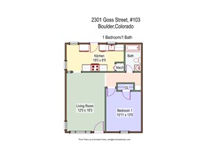 2301 Goss Street 103 Floor Plan